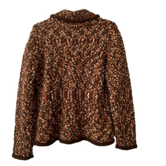 Dean & White boucle button up collared collared sweater size PXL (fits small) - Picture 2 of 13